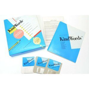Amiga Kind Words Software 2.0 Word Processor Manual Disks FLOOR SAMPLE Commodore